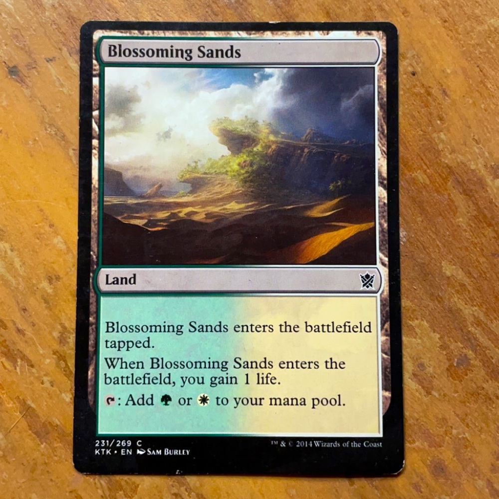 blossoming sands 231/269 magic the gathering card